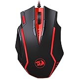 Redragon M902 SAMSARA 16400 DPI High-Precision Programmable Laser Gaming Mouse for PC, FPS, 13 Programmable Buttons, Weight Tuning Cartridge, 5 Programmable User Profiles, Omron Micro Switches (Black)
