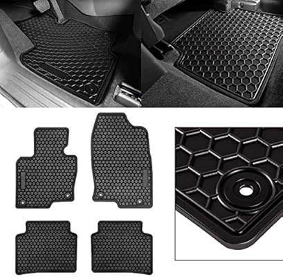 Front And Rear All Weather Floor Mat Rubber Floor Liners Custom