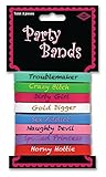 Girl's Night Out Bachelorette Party Package of 8 Silicon Wrist Bands