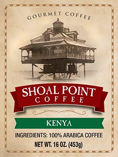 Shoal Point Kenya AA Medium Roast Gourmet Whole Bean Coffee (16 oz)