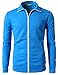 H2H Mens Active Slim Fit Track Jacket Zip-up Long Sleeve Training Basic Designed