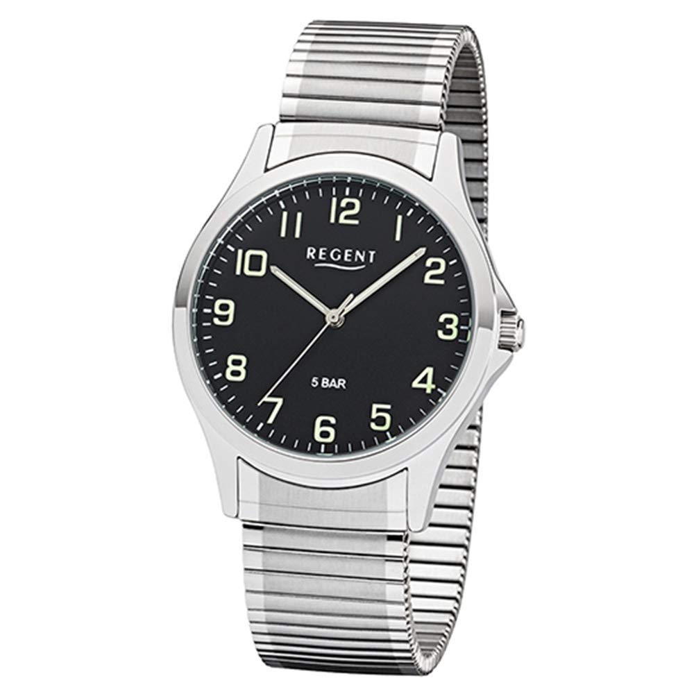 REGENT Men Analogue Quartz Watch with Stainless Steel Strap 11310063