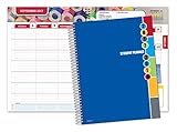 Dated Middle School or High School Student Planner for Academic Year 2017-2018 (Matrix Style - 7