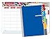 Dated Middle School or High School Student Planner for Academic Year 2017-2018 (Matrix Style - 7'x9')