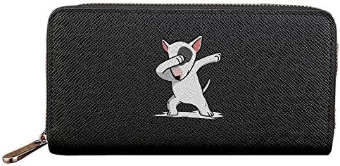 Funny Dabbing English Bull Terrier Women's Travel Shoulder Beach Bags Fashion Waterproof Dumpling Handbag