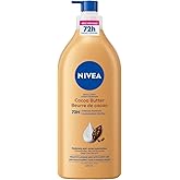 NIVEA Cocoa Butter 72-Hr Moisturizing Body Lotion for Dry Skin, Body Moisturizer with Hyaluronic Acid and Cocoa Butter, Non-G