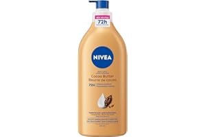 NIVEA Cocoa Butter 72-Hr Moisturizing Body Lotion for Dry Skin, Body Moisturizer with Hyaluronic Acid and Cocoa Butter, Non-G
