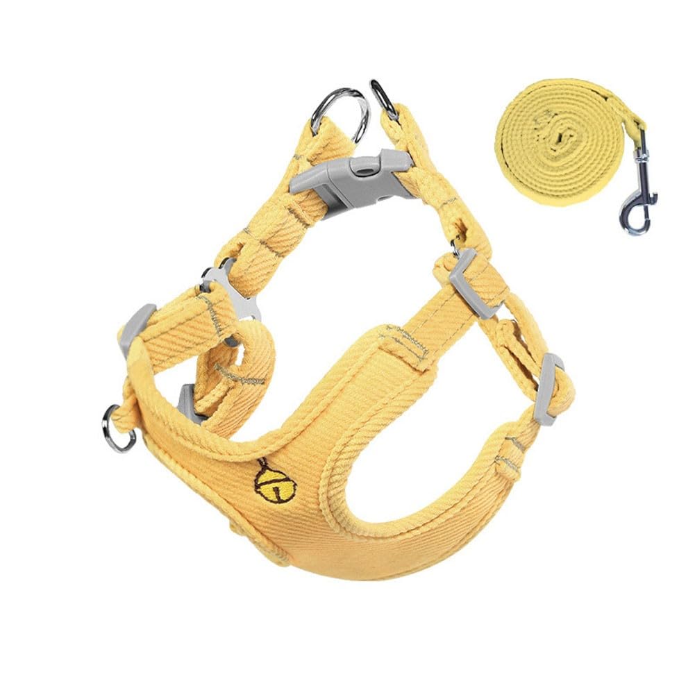 Oyccen Small Dog Vest Harness with Leash Puppy Adjustable Chest Harnesses and Lead Set for Outdoor Walking