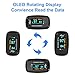 Pulse Oximeter Fingertip - Lovia Accurate Automatic Digital Blood Oxygen Saturation Monitor for Home Use & Heart Rate Monitor with Lanyard, Rotatable OLED Display