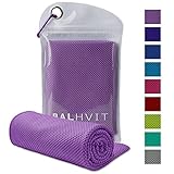 Balhvit Cooling Towel, Cool Towel for Instant Cooling Relief, Chilling Neck Wrap, Ice Cold Scarf For Men & Women, 47x14'', Microfiber Bandana - Evaporative Chilly Towel For Yoga Golf Travel Beach