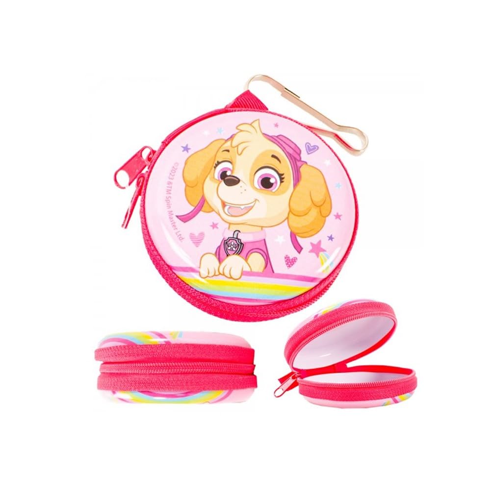 Children's Character Paw Patrol Coin Purse Skye Round Zipped Coin Purse 7.3 cm