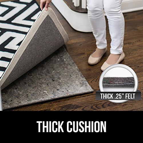 Gorilla Grip Original Felt + Rubber Underside Gripper Area Rug Pad
