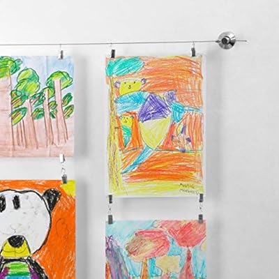 Wire Curtain Hanging System Art Picture Hangers With Clips Photo Ikea Childrens Kids Wall Hanger Set Steel Drape Artwork Clip Gallery Kit Cable Tension Window Holder Hang Pictures Willow Eva