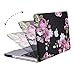 MOSISO Compatible with MacBook Pro 13 inch Case with CD-ROM (Model: A1278, Old Version Release 2012-2008), Plastic Pattern Hard Shell Case & Keyboard Cover & Screen Protector, Purple Peony