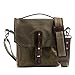 Saddleback Leather Canvas Indiana Gear Bag - Scottish Waxed Canvas Satchel Bag with 100 Year Warranty