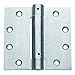 Nuk3y Commercial Grade Heavy Duty, UL rated 4.5 in. x 4.5 in. Spring Hinge (Satin Chrome)
