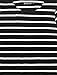 Allegra K Women's Stripes Long Sleeves Pockets Loose Tunic Top M Black