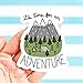 Time For An Adventure Mountains Outdoorsy Vinyl Sticker