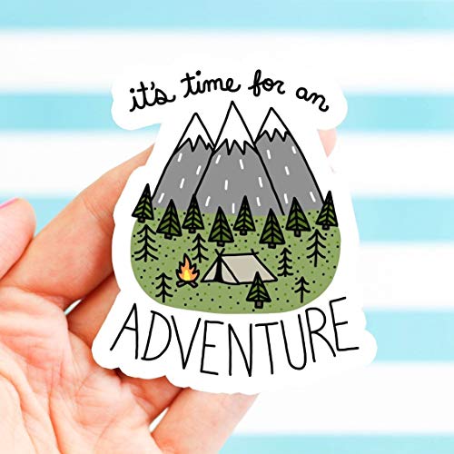 Adventure Sticker, Hiking, Helmet Vinyl Sticker, Bike Stickers, Nature, Bumper Stickers, Camping Sticker, Explore, Travel Sticker, OutDoorsey Sticker