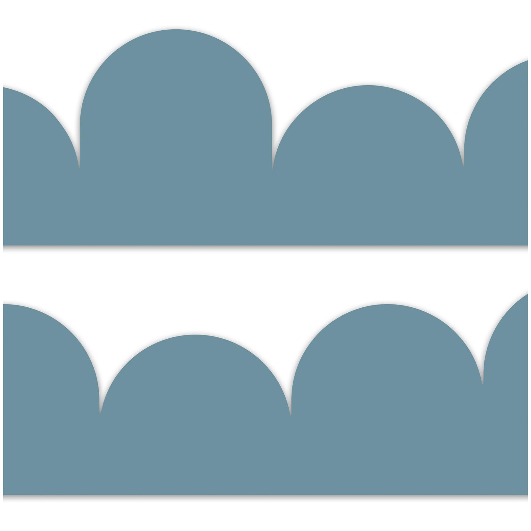 Yabaduu Border 15 x 200 cm for Children's Room Baby Room Decoration in Scandi Look Sticker Wall Border Wall Tattoo for Children Girls Boys Y034 (Blue)