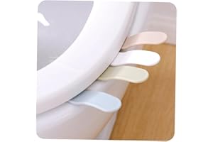 Generic 5 Pcs Toilet Seat Lid Lifters Handle Toilet Cover Accessory for Hygienic Hands-Free Lifting in Bathroom 4.52X0.98X0.1