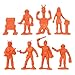 TimMee Galaxy Laser Team Space Figures: Red vs Orange 50pc Set - Made in USA