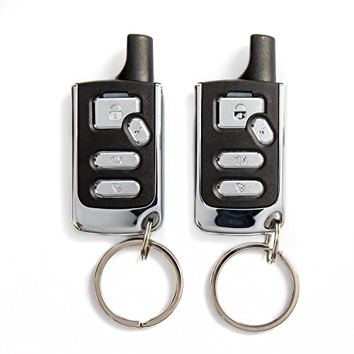 1-Way Car Alarm Security System Keyless Entry + 2x Wireless Remotes Universal for Chevy Astro Avalanche Aveo Bel Air Blazer Suburban