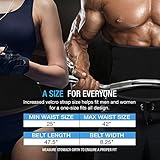 GIRL MELODY Waist Trimmer for Men & Women Premium Stomach Wrap Slim Sweat Sport Belt Waist Trainer