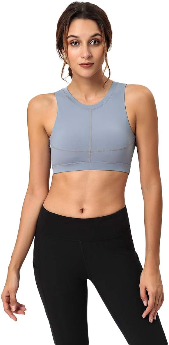 workout tops with built in bra