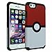 iPhone SE Case, DURARMOR® iPhone SE 5S 5 [Lifetime Warranty] Poke Ball Style Pokemon Go Dual Layer Hybrid ShockProof Ultra Slim Fit Armor Air Cushion Bumper Drop Protection Case Cover for iPhone SE 5S