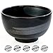 Tealyra - Matcha Bowl Black - Authentic - Ceramic - Made in Japan - Chawan from Japanese Master-Craft - Matcha Tea Cup Ceremony Use
