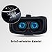 VR Headset, Virtual Reality Headset VR Goggles with Anti Blue Film Lightweight 3D VR Glasses for 3D Videos Movies Games for iPhone/Samsung/Google Smartphone (Black)