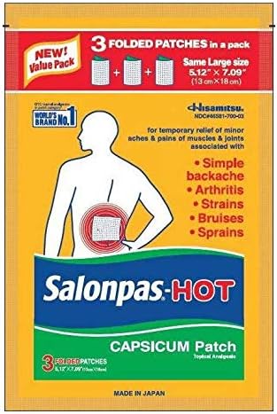 Salonpas-Hot Capsicum Patch 3 Count (Pack of 6)