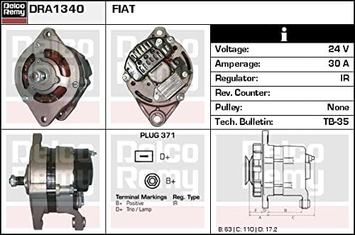Delco Remy dra1340 Alternator