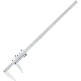 DRINYOUNG Stainless Steel Precision Vernier Caliper with Fine Adjustment,0-24" Range Calipers,Caliper Measuring Tool with 0mm-600mm Range,1/128 in,0.05mm Graduation(0-24"（with fine Adjustment）)