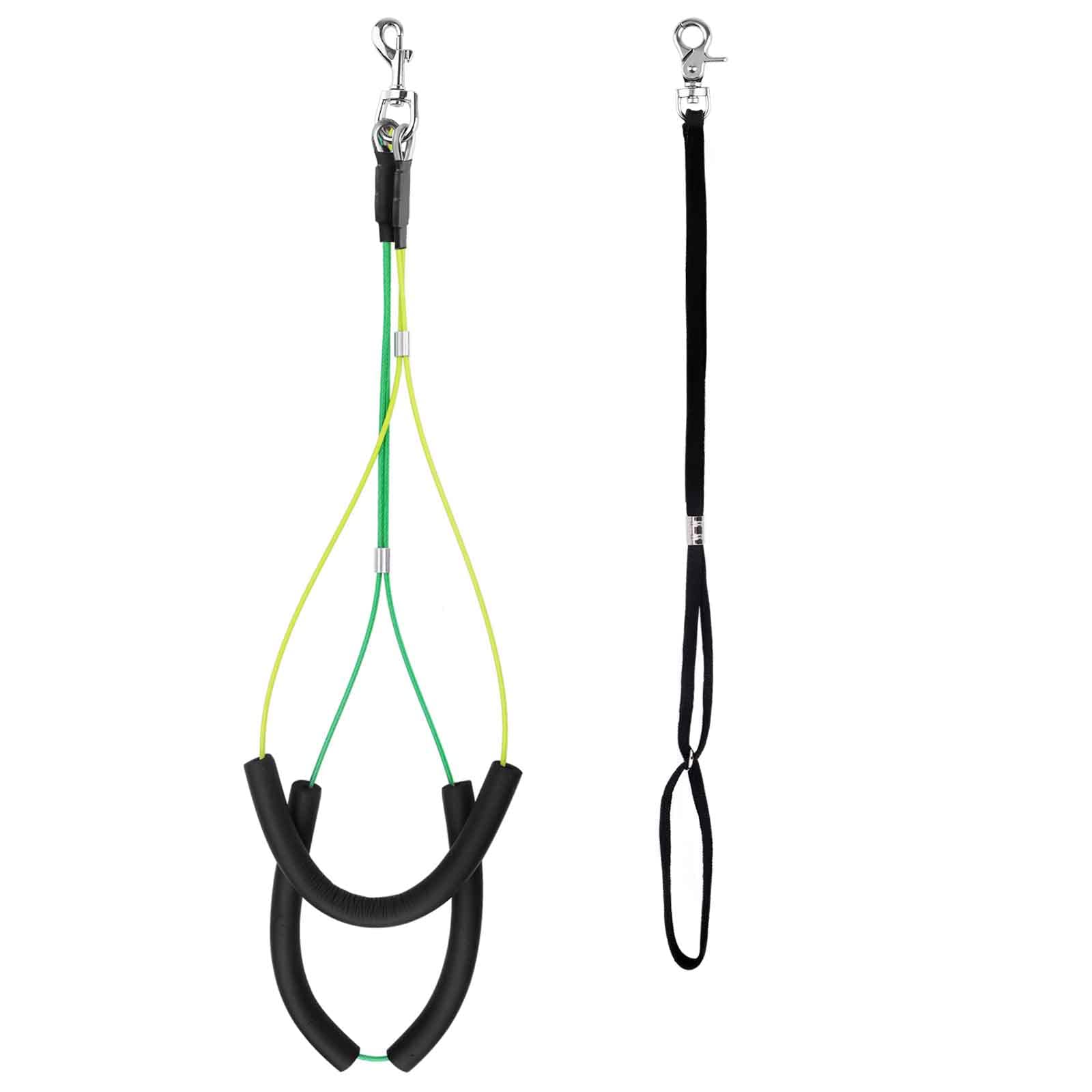 Kalolary Pet Grooming Table Rope Adjustable Pet Grooming Leash Neck and Haunch Holder Dog Grooming Loop Set for Small/Medium Dogs Green