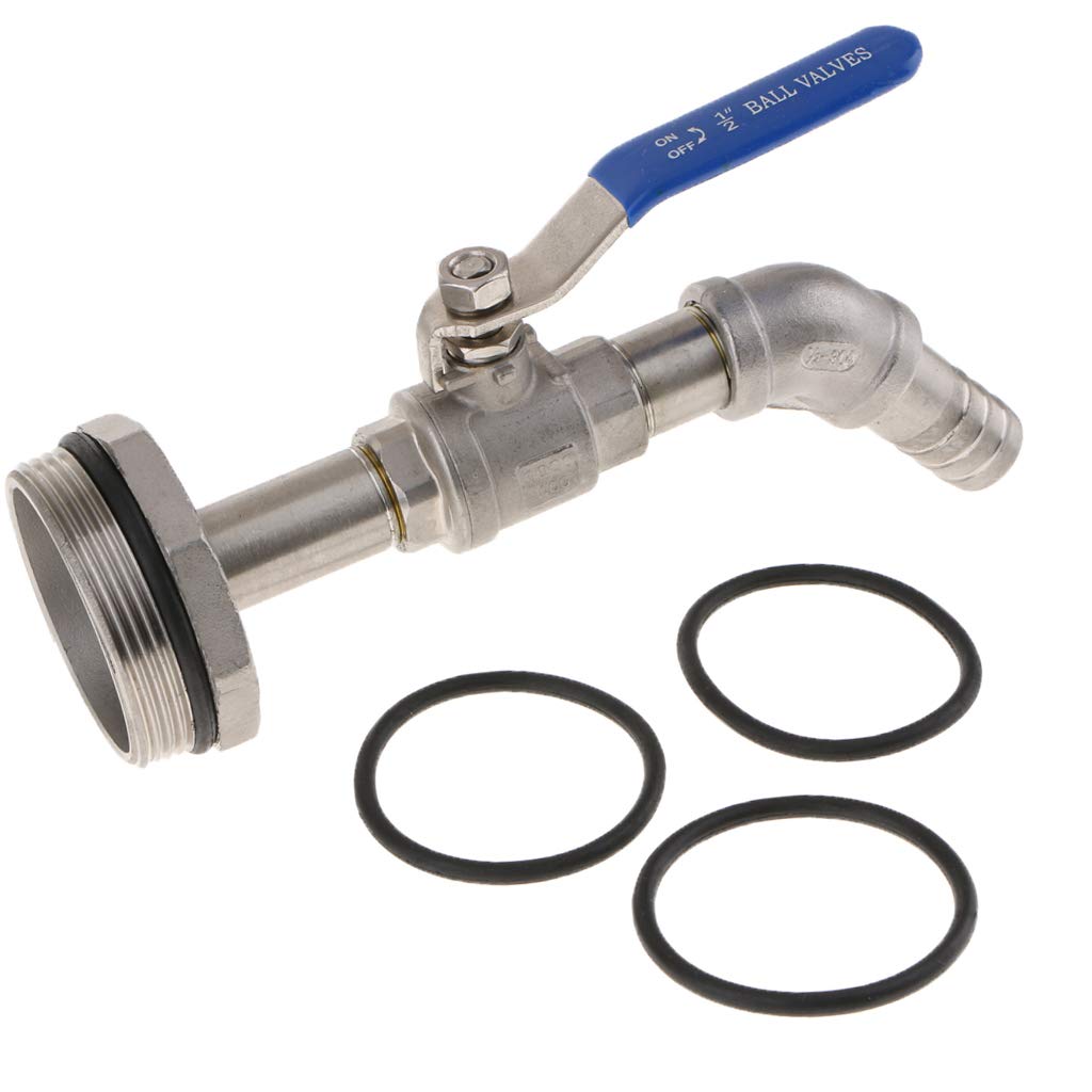 20mm CaliberTilt Nozzl Ball Valve Drum Adapter Barrel Valves Feeder