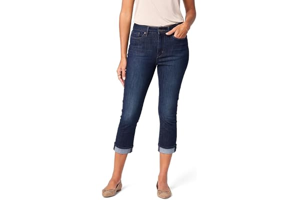 Signature by Levi Strauss & Co. Gold Womens Mid-Rise Slim Fit Capris (Also Available in Plus Size) Jeans