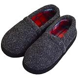 LA PLAGE Kids' Warm Soft Antiskid Slip On Household Bedroom Slippers Size Little Kid 2-3 US Gray