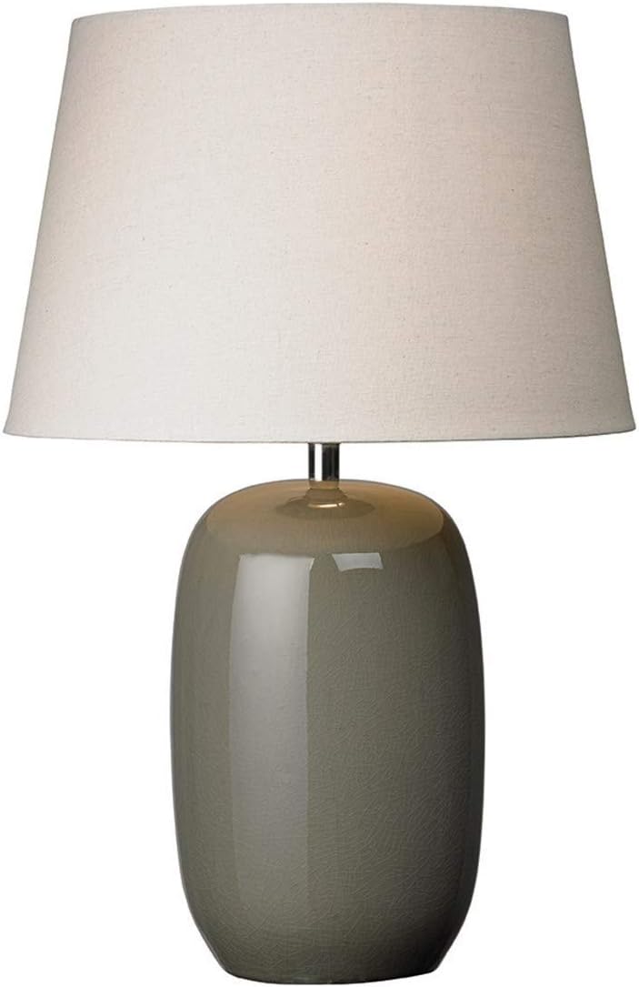 Village At Home Olivio Table Lamp Grey, Ceramic, E14, 40 W