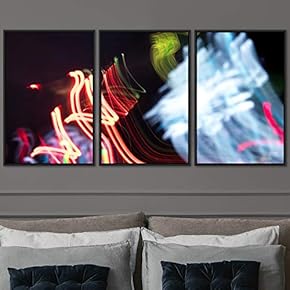 signwin 3 Piece Framed Canvas Wall Art Abstract...