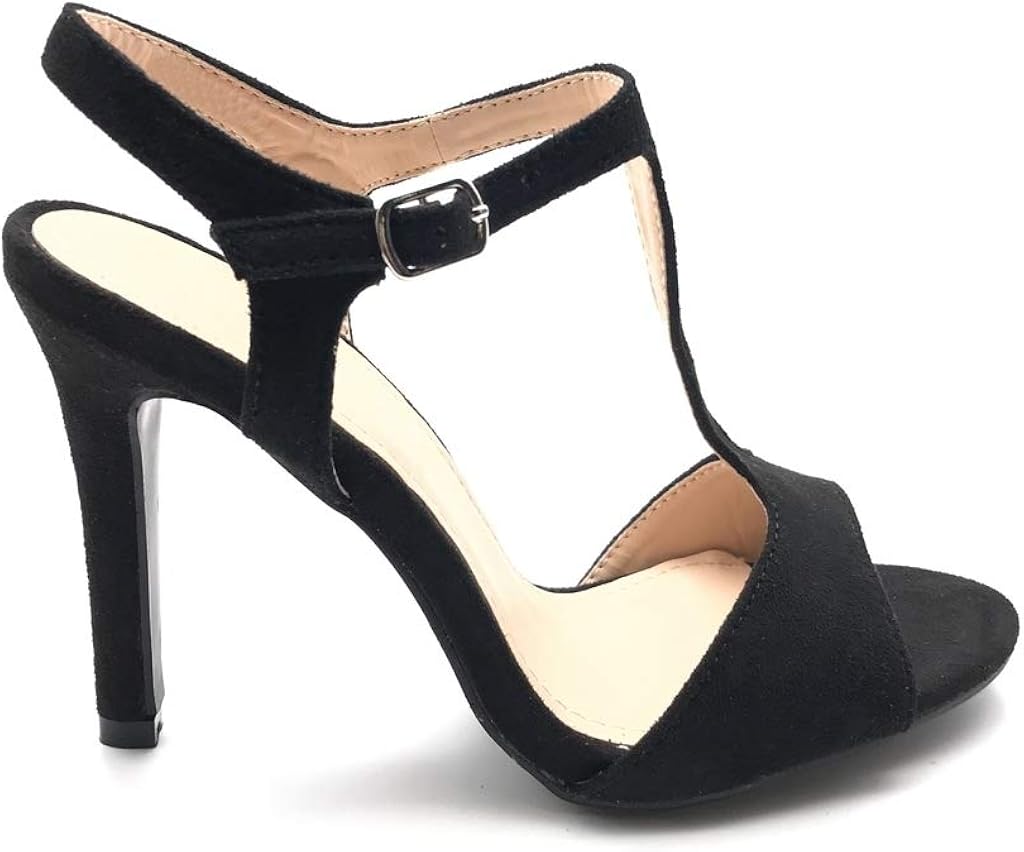 Scarpe Moda Decollete con Tacco Sandali Cinturino Aperto Tacchi Alti Donna  Tanga Basic Basic Tacco Stiletto Alto 10 CM Angkorly Scarpe da donna  urban-earth.co.uk