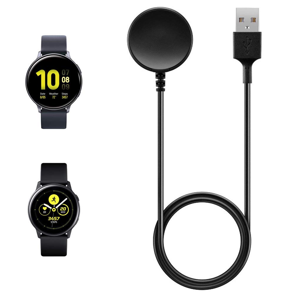 Threeeggs Charger for Galaxy Watch Active/Acitve 2, Replacement Charging Cable Cradle for Galaxy Watch 6/6 Classic/Watch 5/5 Pro/Watch 4 / Watch 3