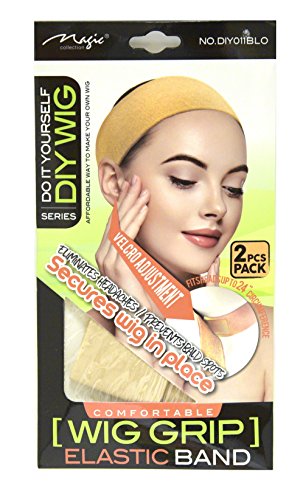 Magic Collection Comfortable Blonde Wig Grip Elastic Band Fits Heads Up To 24'' Circumference 2 pieces Blonde