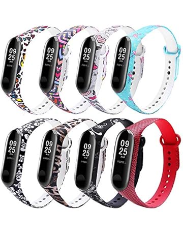 Monuary Correas para Xiaomi Mi Band 3/4 Pulsera Banda - Silicona Reloj de Recambio Brazalete Coloridos Correas para Xiaomi Mi Band 3/4 [Compatible con Mi Smart Band 4]