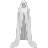 Kosgraiy Velvet Cape with Hood,Hooded Velvet Cloak,Halloween Costume Cape,Witch,Vampire,Renaissance