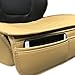 Car Seat Cushion, 1PC Edge Wrapping Car Interior PU Leather Car Seat Cushions Protector Front Car Seat Covers, Single Seat Cushion Cover Pad Mat for Auto Four-door sedan & SUV Driver Seat(Beige)
