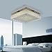 Crystal Ceiling Lights Flush Mount LED Light Fixtures Ceiling Lamp Chandelier Lighting Fixture Colse to Ceiling Lights Ceiling Light Fixture Aluminum Pendant Lamp for Dining Room Bedroom -15Inch