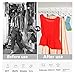 GOODUSCN Pant Hangers,14 inches Skirt Hanger Pants Hanger with Clips Metal Pant Hangers Space Saving for Pants Skirts Clothes (30Pack)