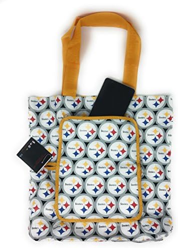 B for Betsy NFL Reusable Folding Grocery Bag (PIttsburgh Steelers)